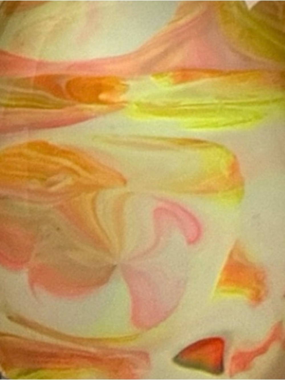 Hand Crafted Sea Turtle Necklace Orange Yellow Cream Fluid Art Pendant Size OS - Picture 6 of 9